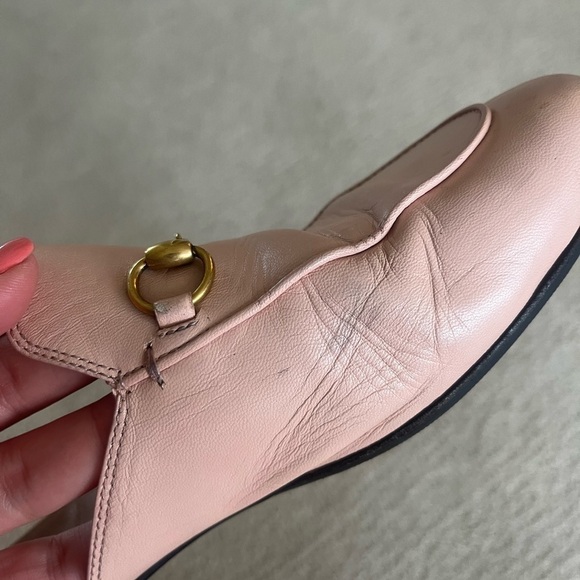 Gucci Pink Loafer Slides - Picture 11 of 14